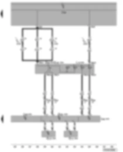 Wiring Diagram  VW TRANSPORTER 2004 - Anti-theft and tilt system control unit - iInterior monitoring deactivation switch - deactivation button for vehicle inclination sender - ultrasonic sensors