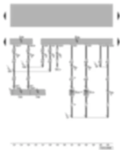 Wiring Diagram  VW TRANSPORTER 2004 - Rear Climatronic operating and display unit - rear evaporator temperature sender - rear vent temperature sender