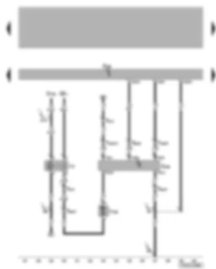 Wiring Diagram  VW TRANSPORTER 2004 - Rear Climatronic operating and display unit - rear blower Bitron regulation motor