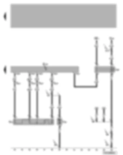 Wiring Diagram  VW TRANSPORTER 2004 - Rear fresh air blower - series resistor for rear fresh air blower - fresh air blower isolation relay - rear fresh air blower switch