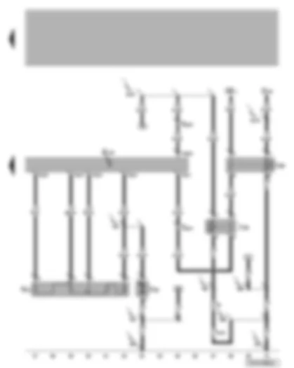 Wiring Diagram  VW TRANSPORTER 2004 - Rear fresh air blower - series resistor for rear fresh air blower - fresh air blower isolation relay - rear fresh air blower switch