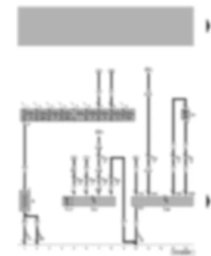 Wiring Diagram  VW TRANSPORTER 2005 - Battery - fuse holder - radiator fan control unit - radiator fan - radiator fan 2