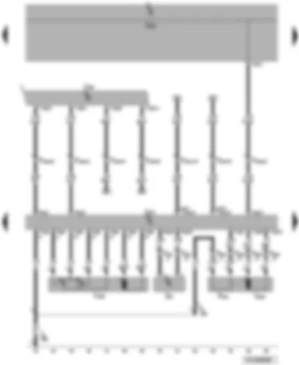 Wiring Diagram  VW TRANSPORTER 2004 - Right sliding door reader coil - sliding door opening motor - sliding door power latching motor - right sliding door control unit