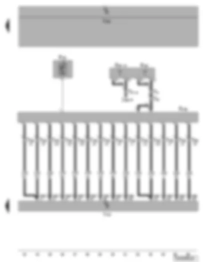 Wiring Diagram  VW TRANSPORTER 2005 - Mobile telephone operating electronics control unit - telephone bracket - telephone aerial