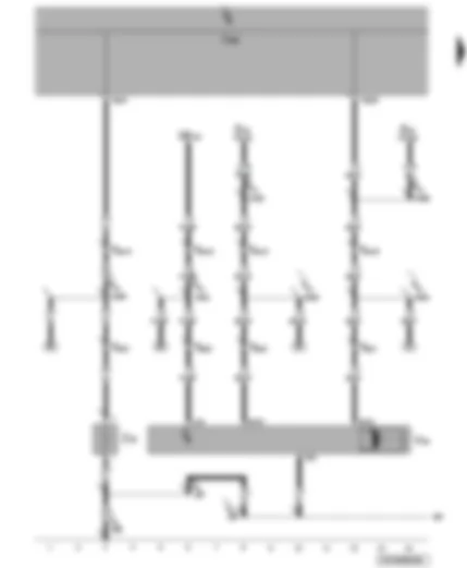 Wiring Diagram  VW TRANSPORTER 2004 - Rear left wing door window wiper motor - left wing door heated rear window
