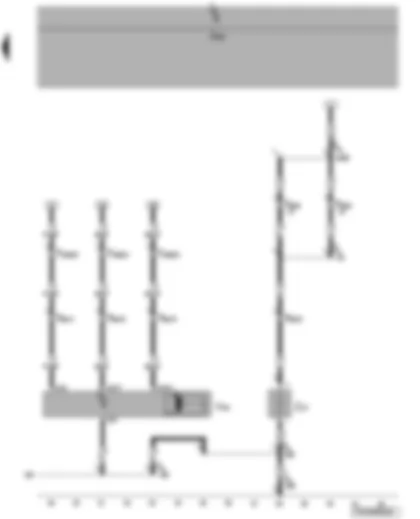 Wiring Diagram  VW TRANSPORTER 2004 - Rear right wing door window wiper motor - right wing door heated rear window