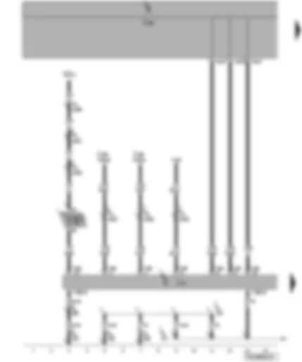 Wiring Diagram  VW TRANSPORTER 2005 - Onboard supply control unit - multifunction steering wheel control unit