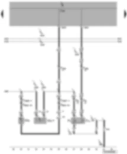 Wiring Diagram  VW TRANSPORTER 2004 - Luggage compartment light switch - luggage compartment light on left and right