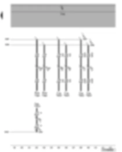 Электросхемa  VW TRANSPORTER 2008 - Панель управления и индикации дополнительного отопителя - блок управления отопителя - блок управления дополнительного отопителя