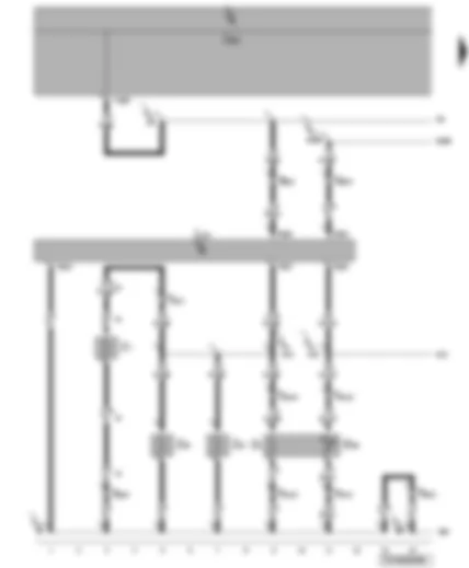 Wiring Diagram  VW TRANSPORTER 2005 - Heated driver seat control unit - heated driver seat - driver seat temperature sensor