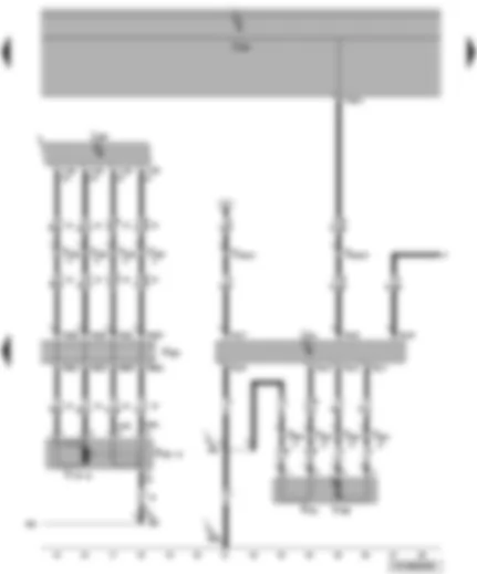 Wiring Diagram  VW TRANSPORTER 2004 - Rear left central locking lock unit - left sliding door contact strip - right sliding door control unit - rear right power latching motor