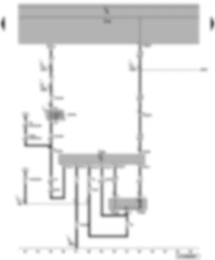 Wiring Diagram  VW TRANSPORTER 2004 - Onboard power supply control unit - rear lid control unit - power latching motor - power latching system limit switch