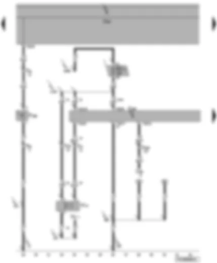Wiring Diagram  VW TRANSPORTER 2004 - Convenience system central control unit - alarm horn - bonnet contact switch