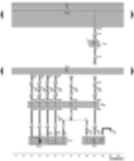 Wiring Diagram  VW TRANSPORTER 2004 - Door contact switch and rear left central locking lock unit - convenience system central control unit - left sliding door contact strip - dual signal inverter relay