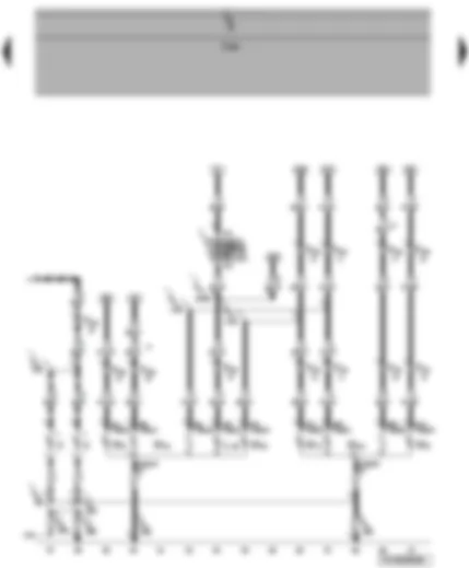 Wiring Diagram  VW TRANSPORTER 2004 - Left and right brake and tail light bulb - Rear left and right turn signal bulb - reversing light - rear fog light - number plate light