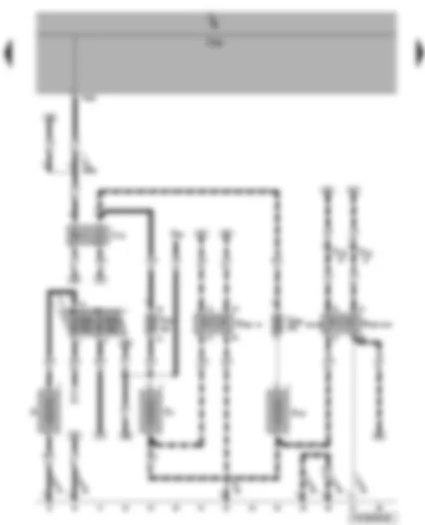 Электросхемa  VW TRANSPORTER 2005 - АКБ - вторая АКБ - АКБ спецавтомобиля - реле зарядки второй АКБ - измерительное сопротивление контроля заряда АКБ - предохранители