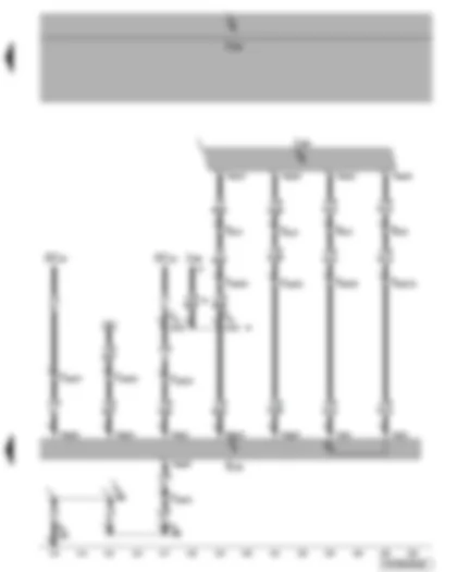 Электросхемa  VW TRANSPORTER 2005 - Панель управления и индикации оборудования кемпера - блок управления дополнительного отопителя - предохранители