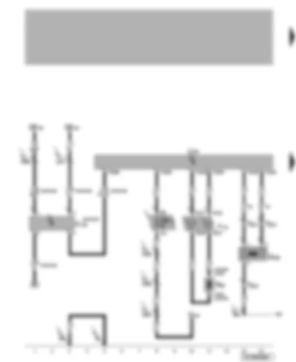 Wiring Diagram  VW TRANSPORTER 2005 - Airbag control unit - airbag coil connector and return spring with slip ring - airbag igniter