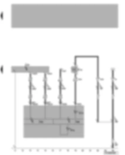 Wiring Diagram  VW TRANSPORTER 2005 - Airbag control unit - control unit with display in dash panel insert - warning lamps - driver side belt switch