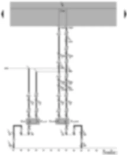 Wiring Diagram  VW TRANSPORTER 2004 - Luggage compartment light switch (for models with rear wing doors only)