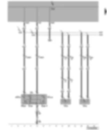 Wiring Diagram  VW TRANSPORTER 2004 - Front interior light - driver and front passenger side reading lights - rear left and right entry light