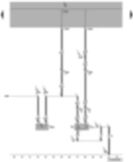 Wiring Diagram  VW TRANSPORTER 2004 - Luggage compartment light switch - luggage compartment light on left