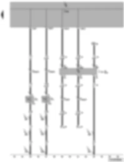 Wiring Diagram  VW TRANSPORTER 2004 - Driver and front passenger side door contact switch - rear left and right door contact switch - dual signal inverter relay