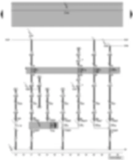 Wiring Diagram  VW TRANSPORTER 2004 - Fuses - left headlight dipped beam bulb - left headlight main beam bulb - left headlight range control motor - side light bulb - front left turn signal bulb