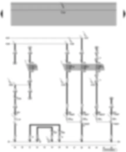Wiring Diagram  VW TRANSPORTER 2004 - Fuses - right headlight dipped beam bulb - right headlight main beam bulb - right side light bulb - front right turn signal bulb