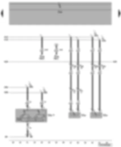 Wiring Diagram  VW TRANSPORTER 2004 - Rear interior light - rear left and right entry light - interior monitoring switch
