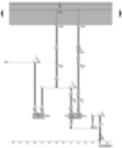 Wiring Diagram  VW TRANSPORTER 2004 - Luggage compartment light switch - luggage compartment light on left