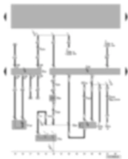 Электросхемa  VW TRANSPORTER 2008 - Блок управления электромагнитной муфты - исполнительный электродвигатель заслонок приточной вентиляции/рециркуляции - электромагнитная муфта компрессора климатической установки - датчик высокого давления - выключатель климатической установки