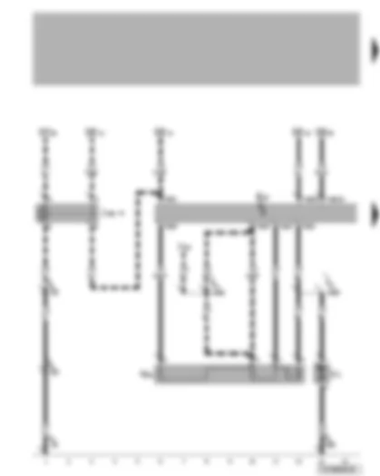 Wiring Diagram  VW TRANSPORTER 2005 - Fresh air blower - fresh air blower series resistor with overheating fuse - air conditioning system switch - auxiliary coolant heater relay