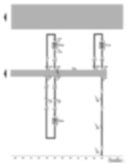 Wiring Diagram  VW TRANSPORTER 2004 - Evaporator temperature sensor - refrigerant temperature sender - fresh air/recirculated air flap control motor - air conditioning system switch