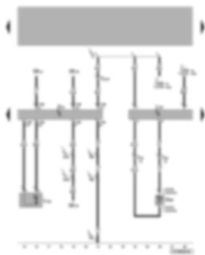 Wiring Diagram  VW TRANSPORTER 2004 - Fresh air/recirculated air flap control motor - air conditioning system switch - evaporator temperature sensor - magnetic clutch control unit