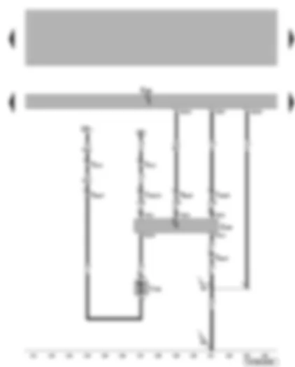 Wiring Diagram  VW TRANSPORTER 2005 - Rear Climatronic operating and display unit - rear blower Bitron regulation motor