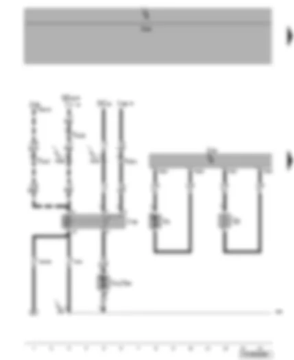 Wiring Diagram  VW TRANSPORTER 2005 - Heater control unit - residual heat relay - circulation pump - glow plug for heater - combustion air blower