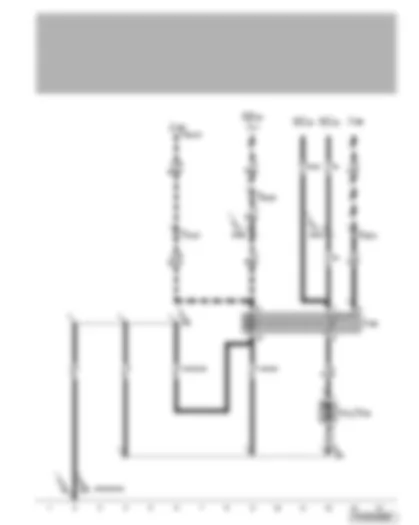 Wiring Diagram  VW TRANSPORTER 2005 - Residual heat relay - additional coolant pump relay - circulation pump - continued coolant circulation pump