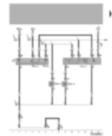 Wiring Diagram  VW TRANSPORTER 2009 - Switch for rear differential lock - rear differential lock warning lamp - differential lock switch illumination bulb - differential lock valves