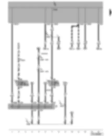Wiring Diagram  VW TRANSPORTER 2005 - Onboard power supply control unit - ignition/starter switch - fuses