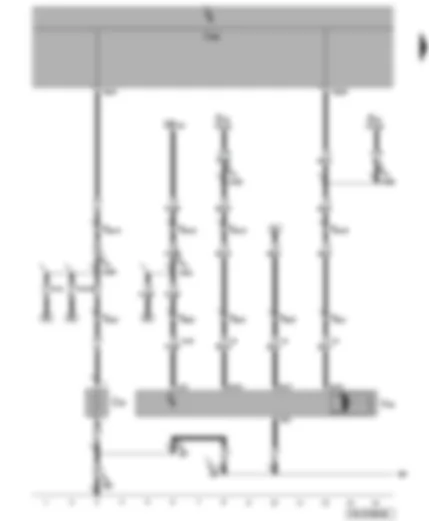Wiring Diagram  VW TRANSPORTER 2005 - Rear left wing door window wiper motor - left wing door heated rear window