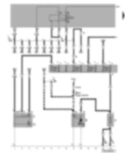 Wiring Diagram  VW TRANSPORTER 2008 - Battery - alternator - starter - fuses - terminal 30 voltage supply relay