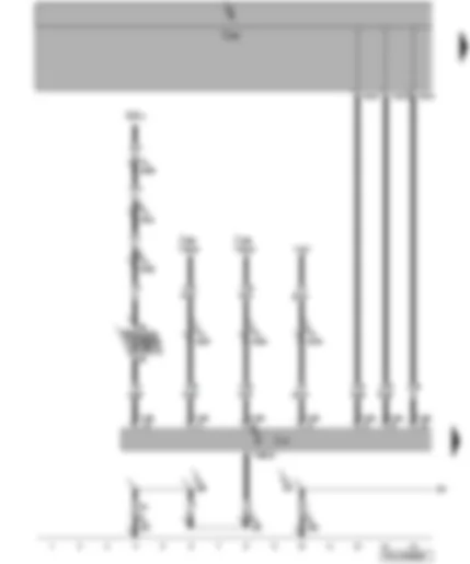 Wiring Diagram  VW TRANSPORTER 2008 - Onboard supply control unit - multifunction steering wheel control unit