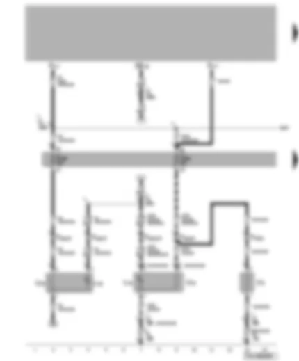 Wiring Diagram  VW TRANSPORTER 2009 - Fuses - 12 V sockets