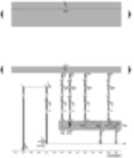 Wiring Diagram  VW TRANSPORTER 2006 - Rear lid lock unit - convenience system central control unit - rear lid lock motor