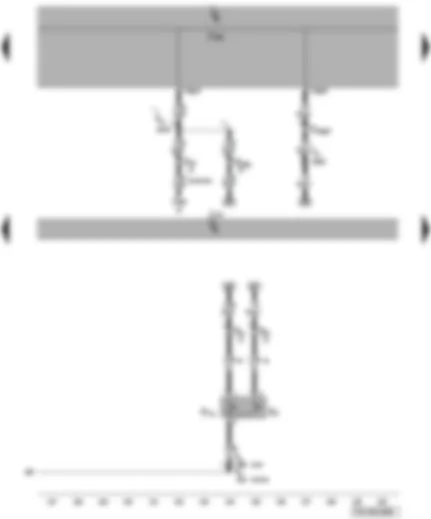 Wiring Diagram  VW TRANSPORTER 2006 - Convenience system central control unit - luggage compartment light switch - rear lid contact switch