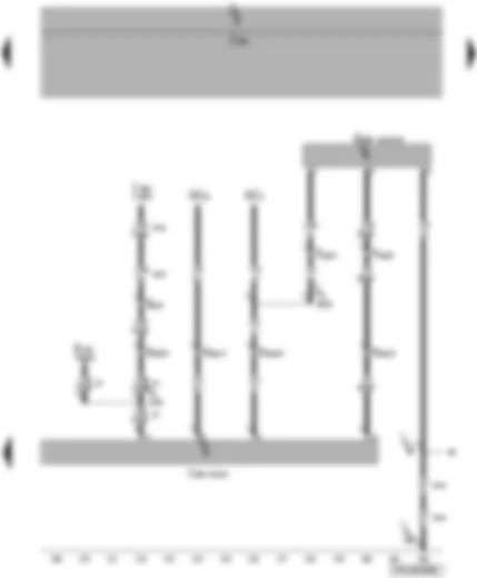 Wiring Diagram  VW TRANSPORTER 2006 - Anti-theft and tilt system control unit - interior monitor send and receive module 2
