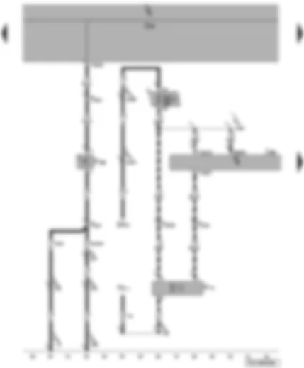 Wiring Diagram  VW TRANSPORTER 2006 - Convenience system central control unit - alarm horn - bonnet contact switch