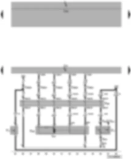 Wiring Diagram  VW TRANSPORTER 2006 - Door contact switch and rear right central locking lock unit - convenience system central control unit - right sliding door contact strip
