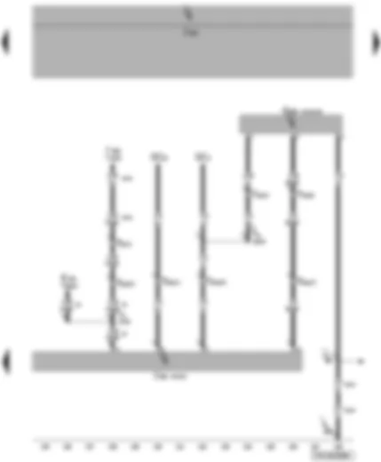 Wiring Diagram  VW TRANSPORTER 2006 - Anti-theft and tilt system control unit - interior monitor send and receive module 2